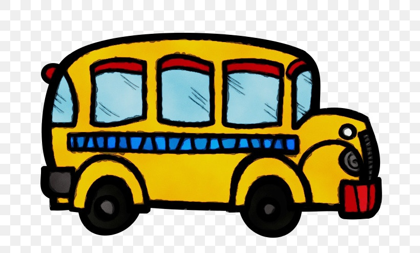 School Bus, PNG, 789x494px, Watercolor, Cover Art, Line Art, National Primary School, Paint Download Free