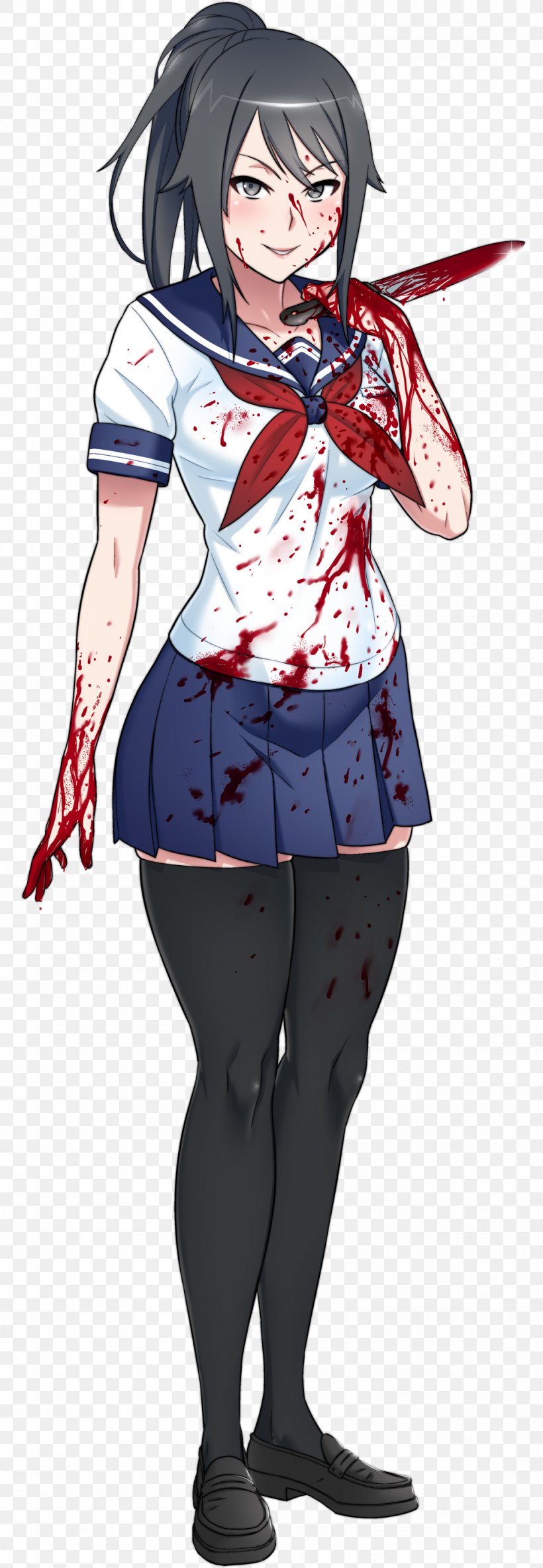 Yandere Simulator Character Senpai And Kōhai Video Game, PNG, 1000x2887px, Watercolor, Cartoon, Flower, Frame, Heart Download Free