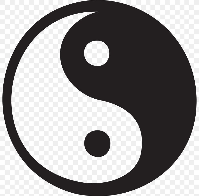 Yin And Yang Symbol Desktop Wallpaper Clip Art, PNG, 800x807px, Yin And Yang, Black And White, Meaning, Monochrome Photography, Smile Download Free