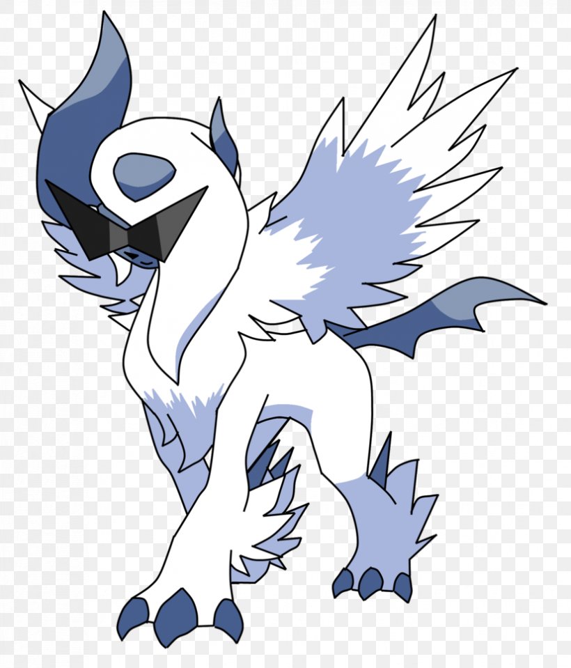 Absol Nintendo Pokemon Trading Card Game Ken Sugimori, PNG, 826x967px, Absol, Animal Figure, Art, Artwork, Black And White Download Free