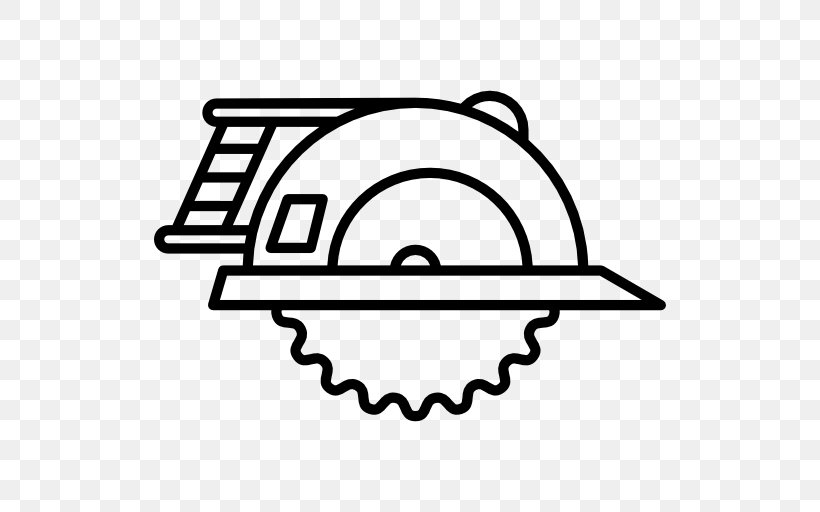 Circular Saw Tool Roof, PNG, 512x512px, Circular Saw, Architectural Engineering, Area, Black, Black And White Download Free