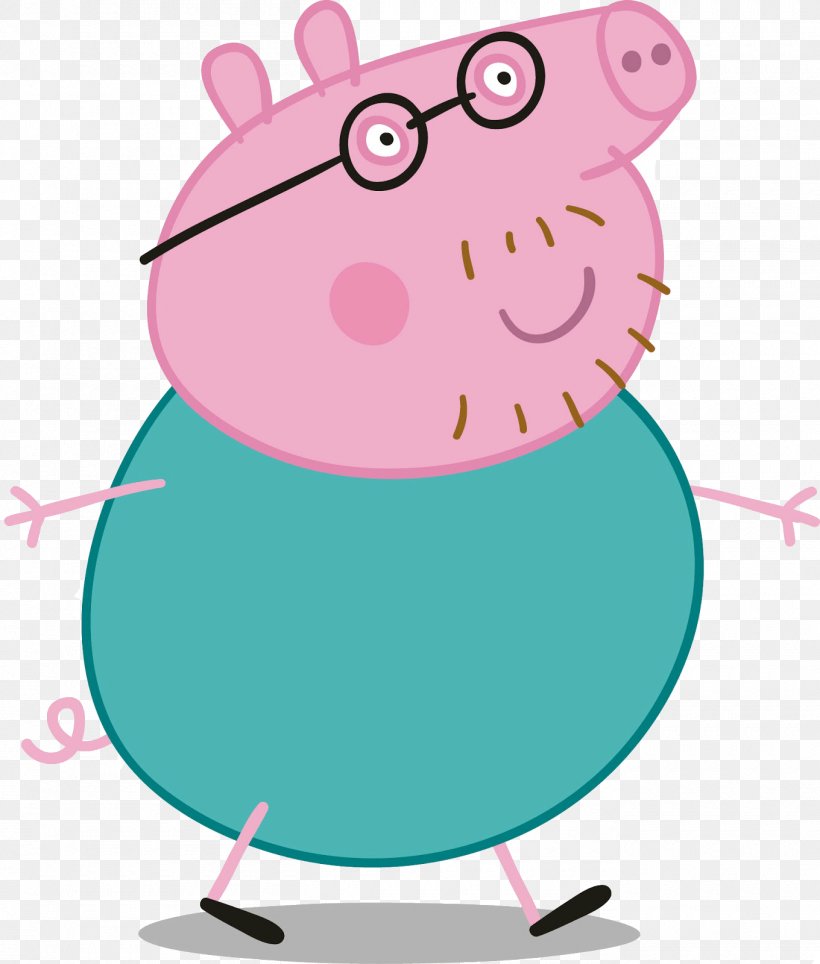 Daddy Pig George Pig Clip Art, PNG, 1360x1600px, Daddy Pig, Animated Cartoon, Animated Series, Animation, Bananas In Pyjamas Download Free