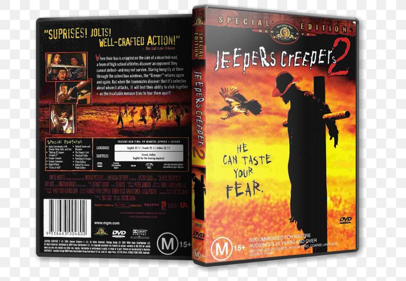 DVD STXE6FIN GR EUR Import Jeepers Creepers 2, PNG, 757x568px, Dvd, Import, Jeepers Creepers, Jeepers Creepers 2, Stxe6fin Gr Eur Download Free