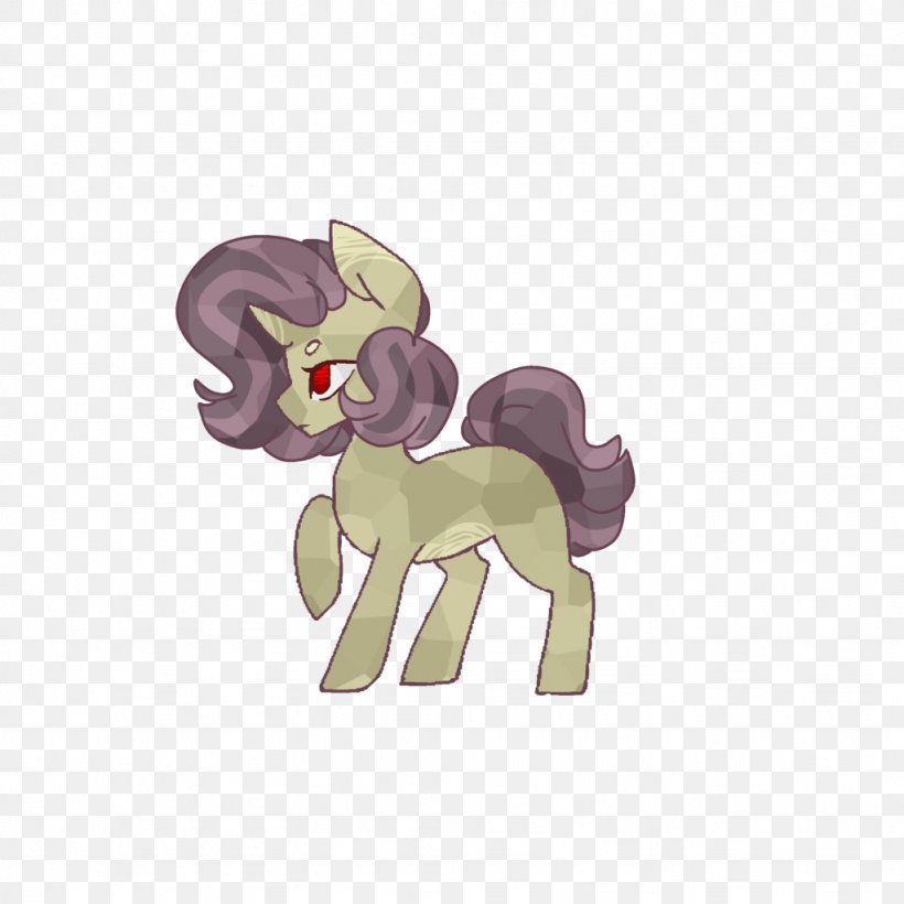 Horse Pony Vertebrate Purple Violet, PNG, 1024x1024px, Horse, Animal, Animal Figure, Cartoon, Character Download Free