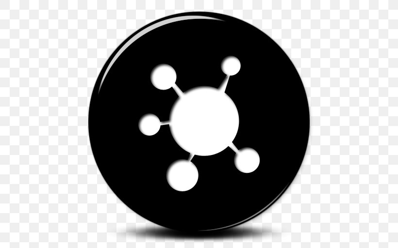 Symbol Social Media Facebook Social Network, PNG, 512x512px, Symbol, Black And White, Button, Computer Network, Eight Ball Download Free