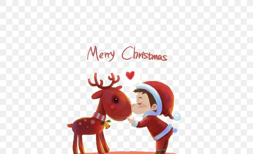 Christmas Decoration Santa Claus's Reindeer IPhone 7, PNG, 500x500px, Christmas, Christmas Card, Christmas Decoration, Christmas Ornament, Christmas Tree Download Free