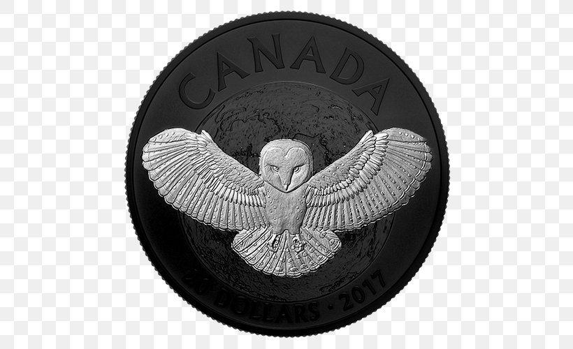 Owl Canada Silver Coin Nocturnality, PNG, 500x500px, Owl, Barn Owl, Canada, Coin, Currency Download Free