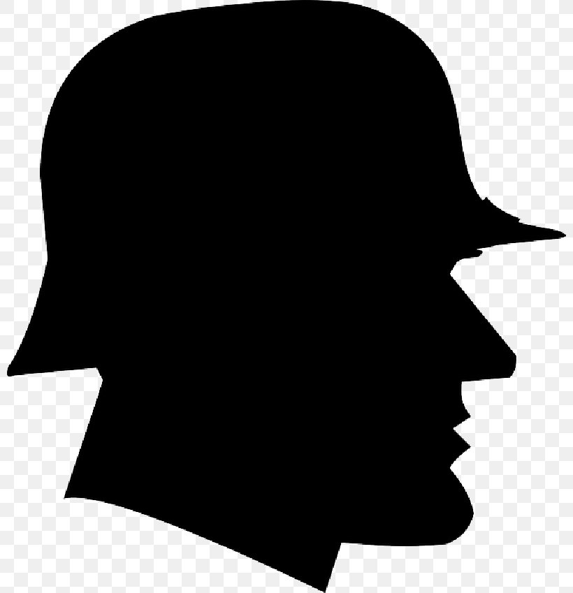 Soldier Clip Art Army Silhouette World War I, PNG, 800x849px, Soldier, Army, Blackandwhite, Cap, Head Download Free