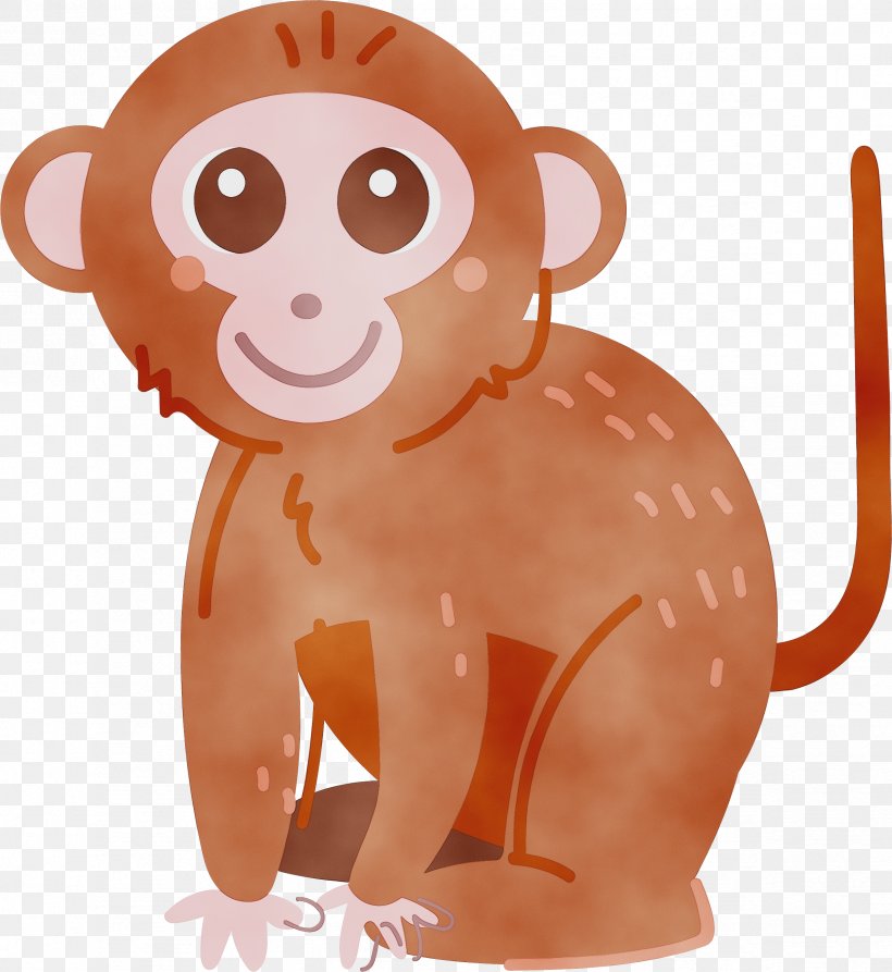 Cartoon Clip Art Animal Figure New World Monkey Animation, PNG, 2372x2584px, Watercolor, Animal Figure, Animation, Cartoon, New World Monkey Download Free