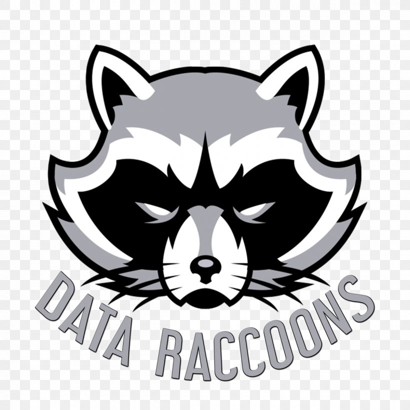 Raccoon Hoodie Giant Panda T-shirt Logo, PNG, 1200x1200px, Raccoon, Artwork, Black, Black And White, Bluza Download Free
