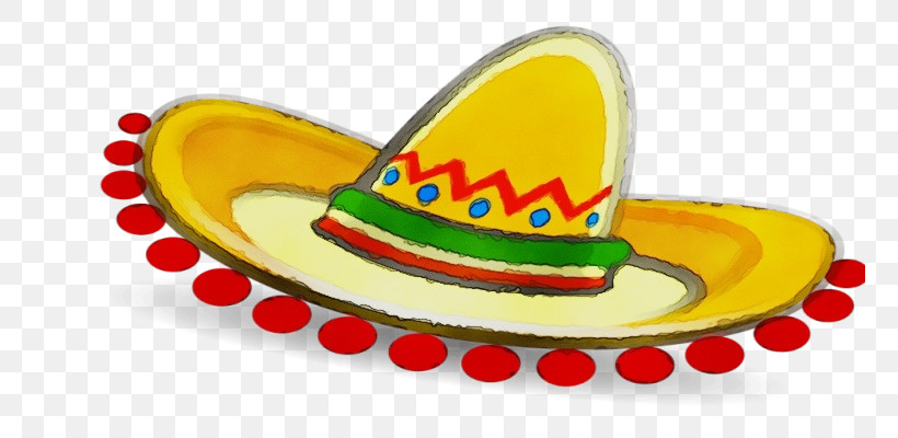 Sombrero, PNG, 760x400px, Watercolor, Costume Hat, Hat, Headgear, Paint Download Free