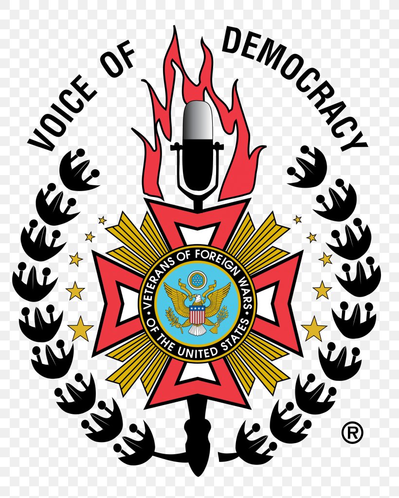 Veterans Of Foreign Wars Voice Of Democracy Scholarship, PNG, 803x1024px, Veterans Of Foreign Wars, Crest, Democracy, Education, Emblem Download Free