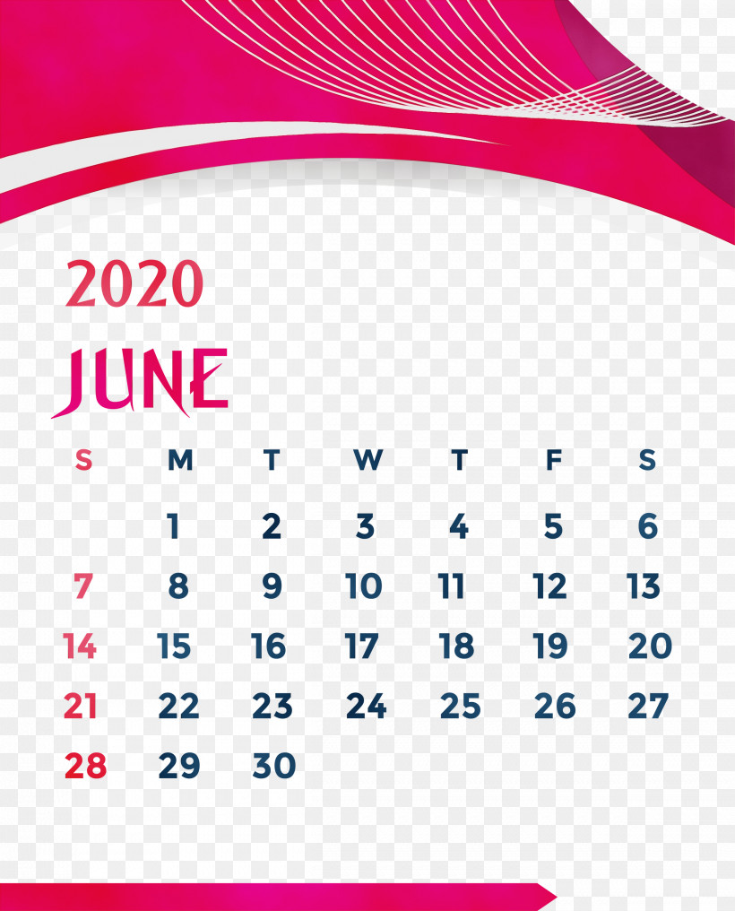 Calendar System Pink M Line Font Point, PNG, 2419x3000px, 2020 Calendar, June 2020 Printable Calendar, Area, Calendar System, June 2020 Calendar Download Free