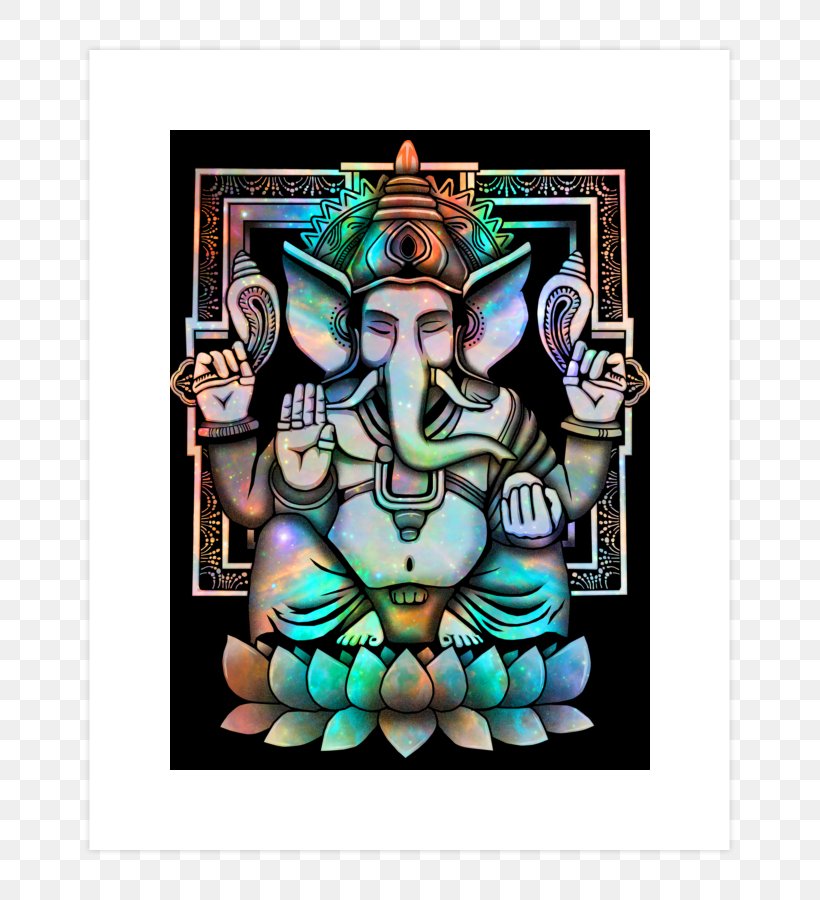 Ganesha T-shirt Hoodie Mahadeva Hinduism, PNG, 740x900px, Ganesha, Art, Bluza, Buddhism, Crew Neck Download Free