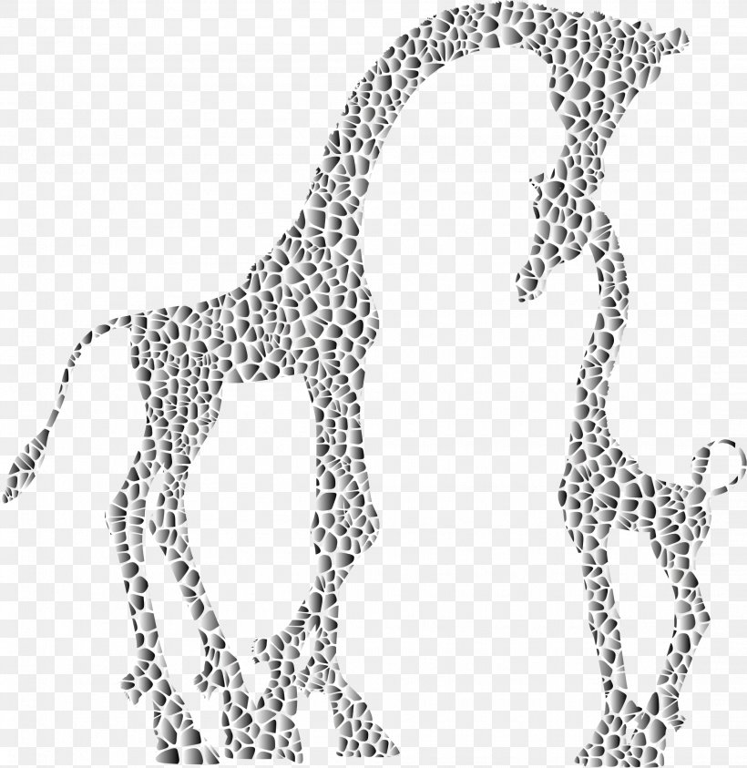 Giraffe Child Mother Clip Art, PNG, 2196x2260px, Giraffe, Animal Figure, Art, Black And White, Body Jewelry Download Free