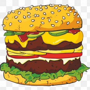 Hamburger Junk Food Coloring Book Lettuce McDonald's, PNG, 600x470px ...