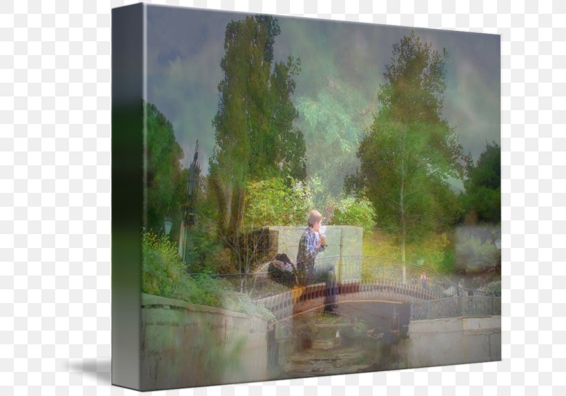 Painting Landscape Nature Picture Frames Water Feature, PNG, 650x575px, Painting, Grass, Landscape, Nature, Picture Frame Download Free