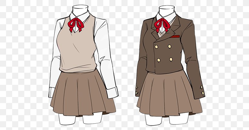 School Uniform Costume Design Outerwear, PNG, 600x429px, Watercolor, Cartoon, Flower, Frame, Heart Download Free