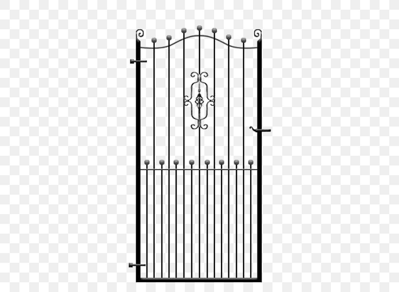 Wrought Iron Fence Gate Steel, PNG, 600x600px, Wrought Iron, Area, Black And White, Copper, Door Download Free