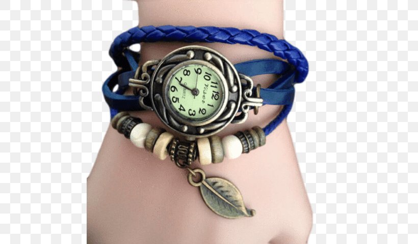 Bracelet Watch Leather Vintage Clothing Strap, PNG, 480x480px, Bracelet, Charm Bracelet, Charms Pendants, Clock, Clothing Download Free