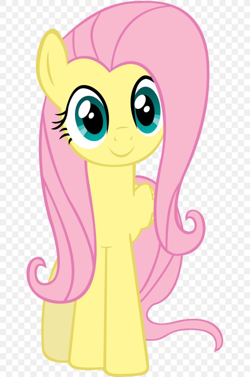 Fluttershy My Little Pony: Friendship Is Magic, PNG, 645x1238px, Watercolor, Cartoon, Flower, Frame, Heart Download Free