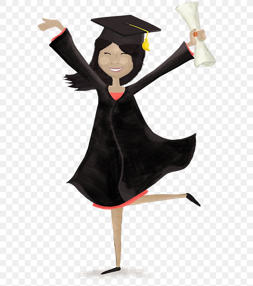 Graduation Ceremony Academic Dress Woman Student, PNG, 604x924px, Watercolor, Cartoon, Flower, Frame, Heart Download Free
