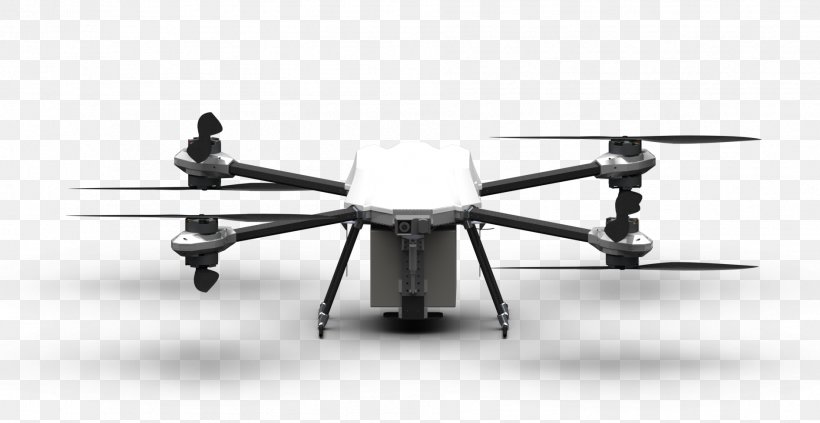 Helicopter Rotor Tiltrotor Unmanned Aerial Vehicle Delivery Drone, PNG, 1888x974px, Helicopter Rotor, Aircraft, Airplane, Aviation, Black And White Download Free