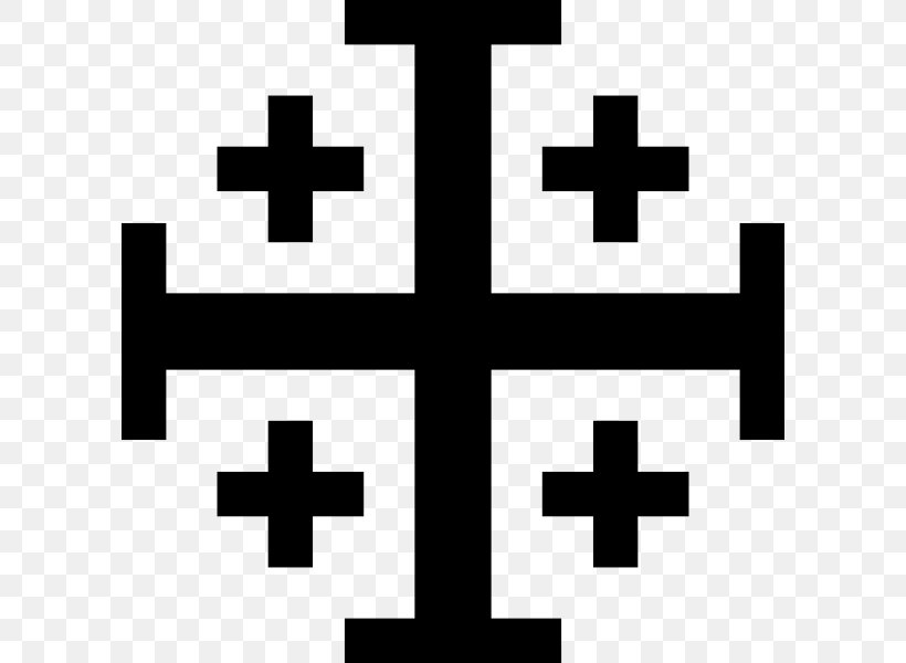 Kingdom Of Jerusalem Crusades Jerusalem Cross, PNG, 600x600px, Jerusalem, Black, Black And White, Brand, Christian Cross Download Free