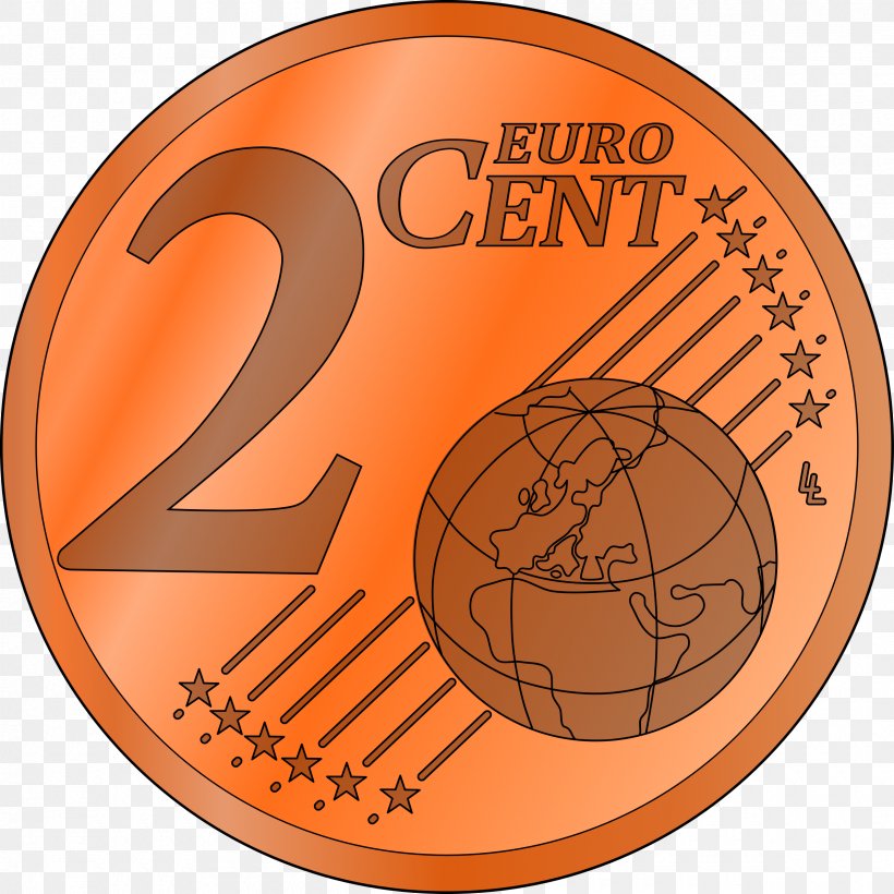 Penny 1 Cent Euro Coin Clip Art, PNG, 2400x2400px, 1 Cent Euro Coin, 5 Cent Euro Coin, Penny, Cent, Coin Download Free