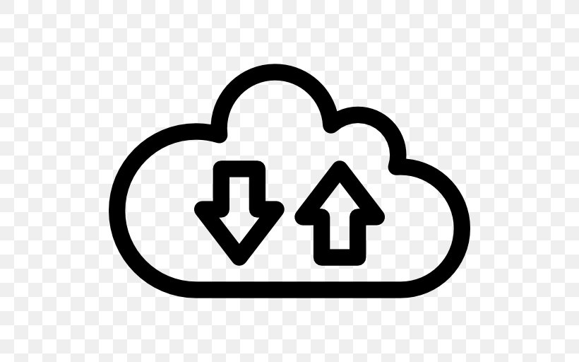 Cloud Computing Download Cloud Storage, PNG, 512x512px, Cloud Computing, Area, Black And White, Cloud Storage, Computer Download Free