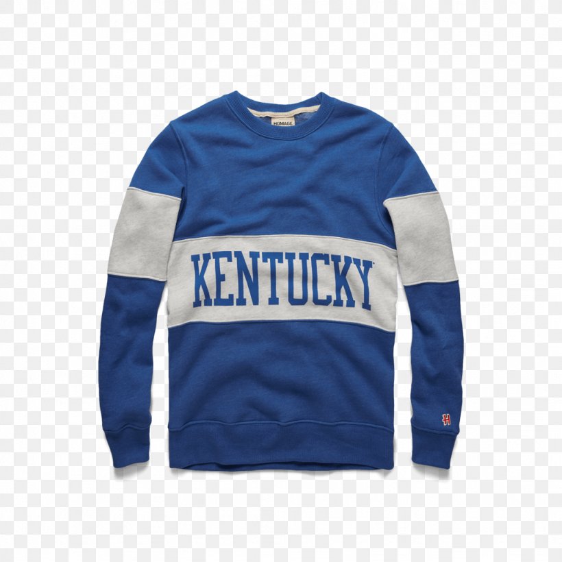 Long-sleeved T-shirt Long-sleeved T-shirt Kentucky Sweater, PNG, 1024x1024px, Sleeve, Blue, Bluza, Brand, Cobalt Blue Download Free