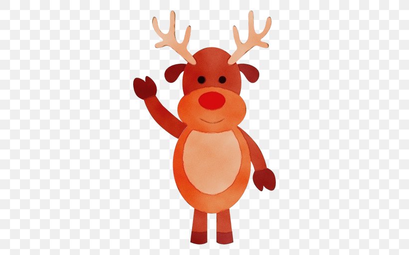 Rudolph Reindeer Clip Art Santa Claus, PNG, 512x512px, Rudolph, Cartoon, Christmas Day, Deer, Drawing Download Free