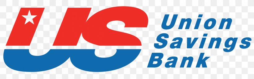 Logo Union Savings Bank Brand Product Font, PNG, 2400x750px, Logo, Area, Bank, Banner, Blue Download Free