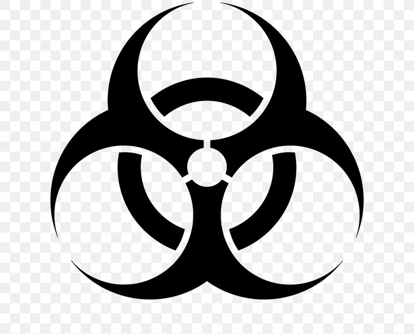 Biological Hazard Clip Art, PNG, 656x661px, Biological Hazard, Artwork, Black And White, Hazard Symbol, Monochrome Download Free