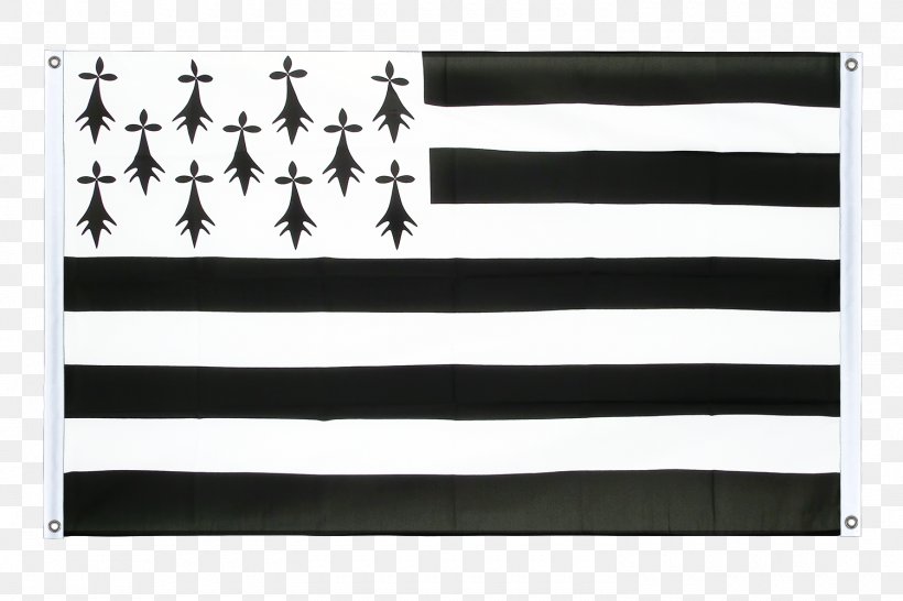 Flag Of Brittany Breton Language Kroaz Du, PNG, 1500x1000px, Brittany, Blackandwhite, Breton Language, Flag, Flag Of Brittany Download Free