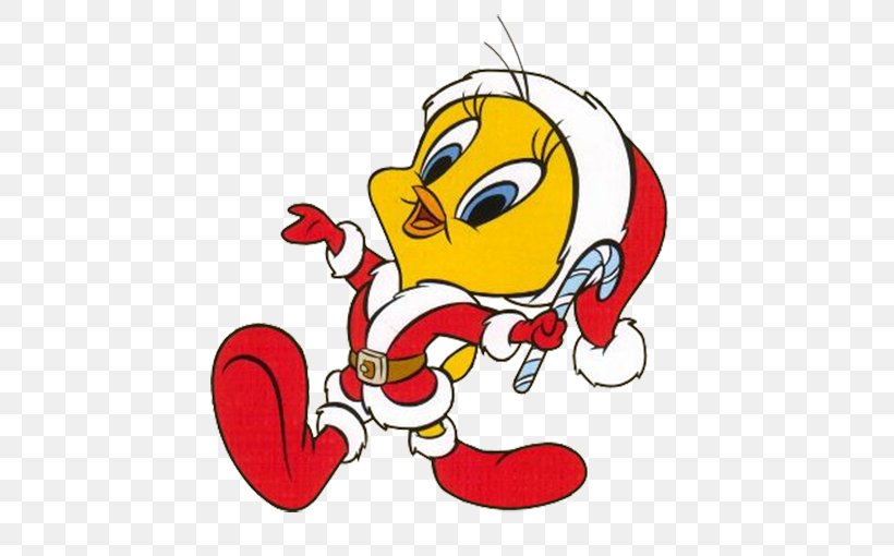 Tweety Sylvester Clip Art Christmas Day Looney Tunes, PNG, 680x510px, Watercolor, Cartoon, Flower, Frame, Heart Download Free