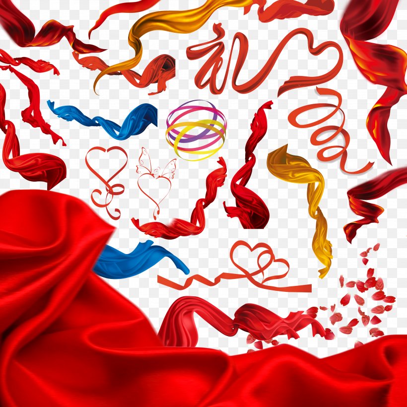 Ribbon Silk Advertising, PNG, 2835x2835px, Watercolor, Cartoon, Flower, Frame, Heart Download Free