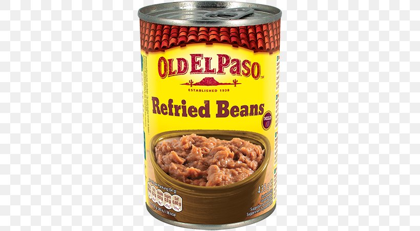 Vegetarian Cuisine Refried Beans Common Bean Food Old El Paso, PNG, 800x450px, Vegetarian Cuisine, Adzuki Bean, Bean, Calorie, Canning Download Free
