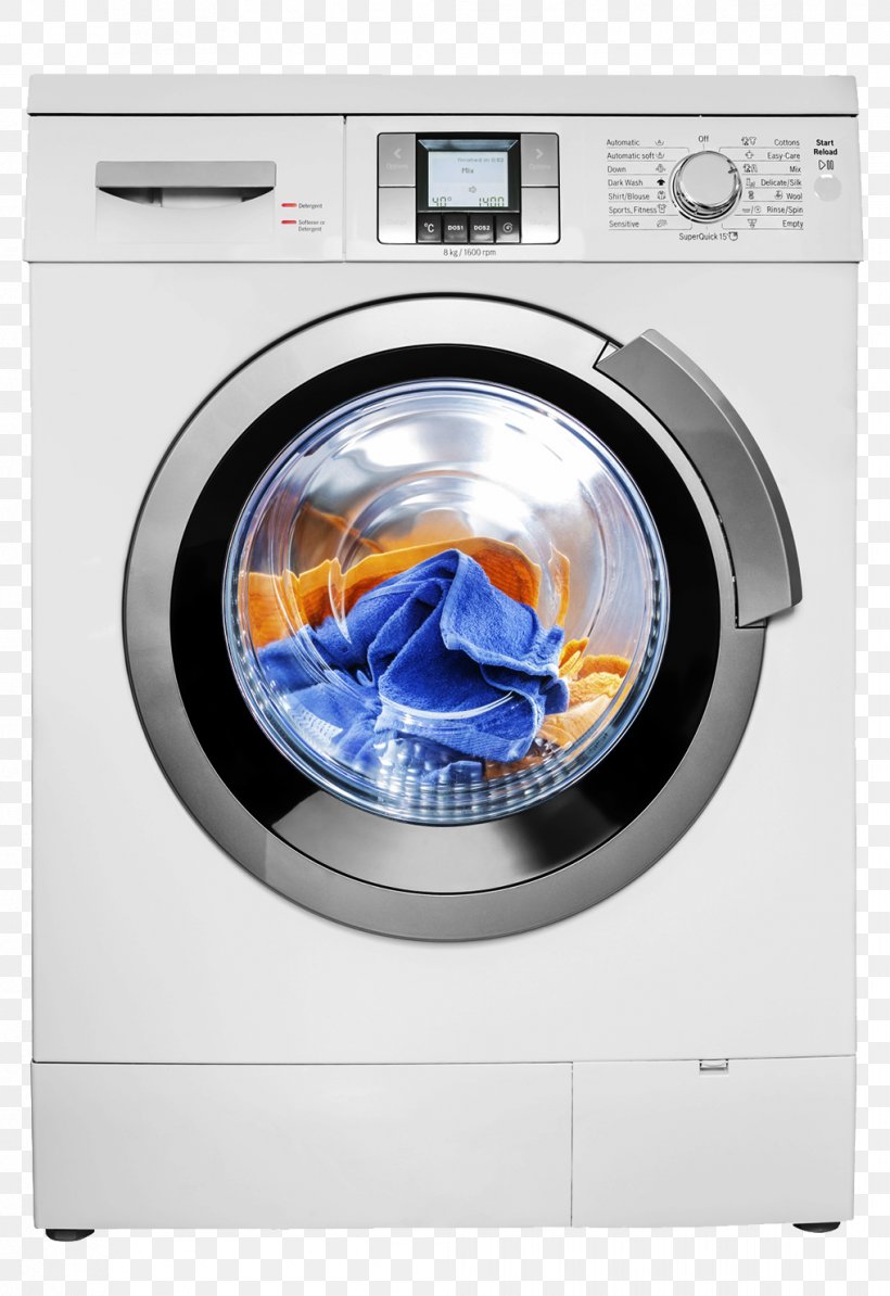 Washing Machine Clothes Dryer Home Appliance Efficient Energy Use, PNG