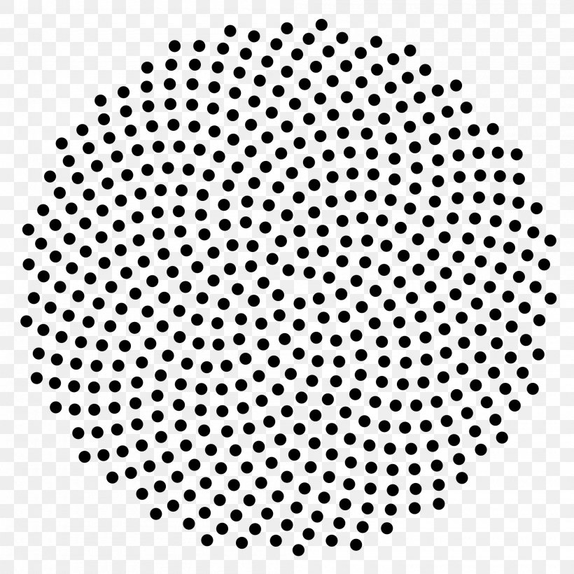 Quasicrystal Fibonacci Number Spiral Patterns In Nature Circle, PNG, 2000x2000px, Quasicrystal, Area, Black, Black And White, Common Sunflower Download Free