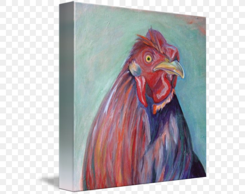 Rooster Chicken Painting Acrylic Paint, PNG, 576x650px, Rooster, Acrylic Paint, Acrylic Resin, Art, Beak Download Free
