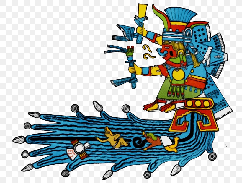 Chalchiuhtlicue Aztec Mythology Goddess Aztecs Chicomecōātl, PNG, 800x619px, Watercolor, Aztec Mythology, Aztecs, Chalchiuhtlicue, Drawing Download Free