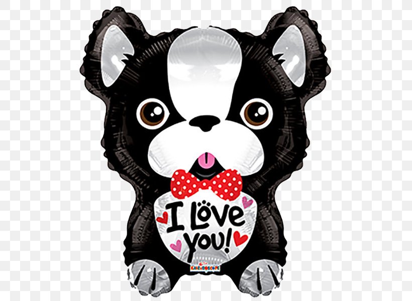 French Bulldog Puppy Balloon Valentine's Day, PNG, 600x600px, French Bulldog, Balloon, Birthday, Bulldog, Carnivoran Download Free