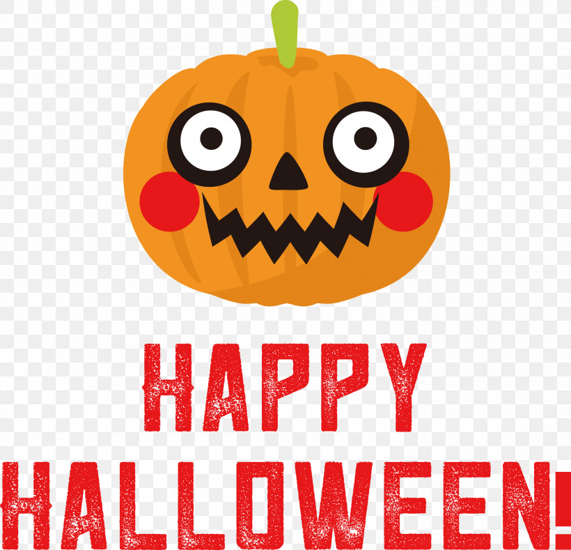 Happy Halloween, PNG, 3000x2888px, Happy Halloween, Cartoon, Fruit, Meter, Pumpkin Download Free