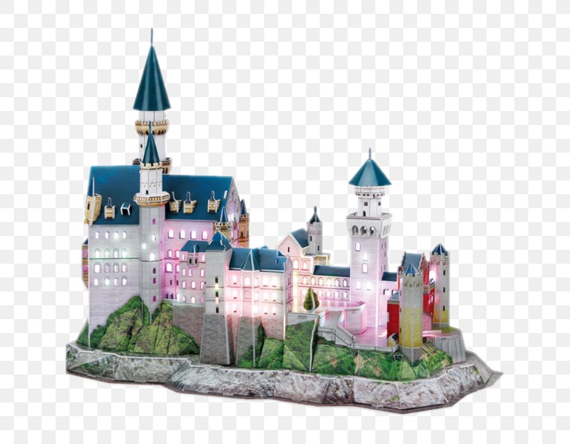 Jigsaw Puzzles CubicFun Neuschwanstein Castle 3D-Puzzle CubicFun 3D Puzzle, PNG, 640x640px, 3dpuzzle, Jigsaw Puzzles, Castle, Neuschwanstein Castle, Palace Download Free