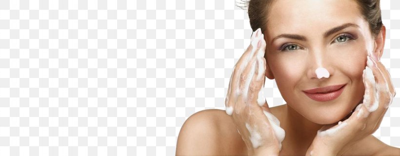 Cleanser Face Skin Care Washing, PNG, 1280x500px, Cleanser, Beauty, Brown Hair, Cheek, Chin Download Free