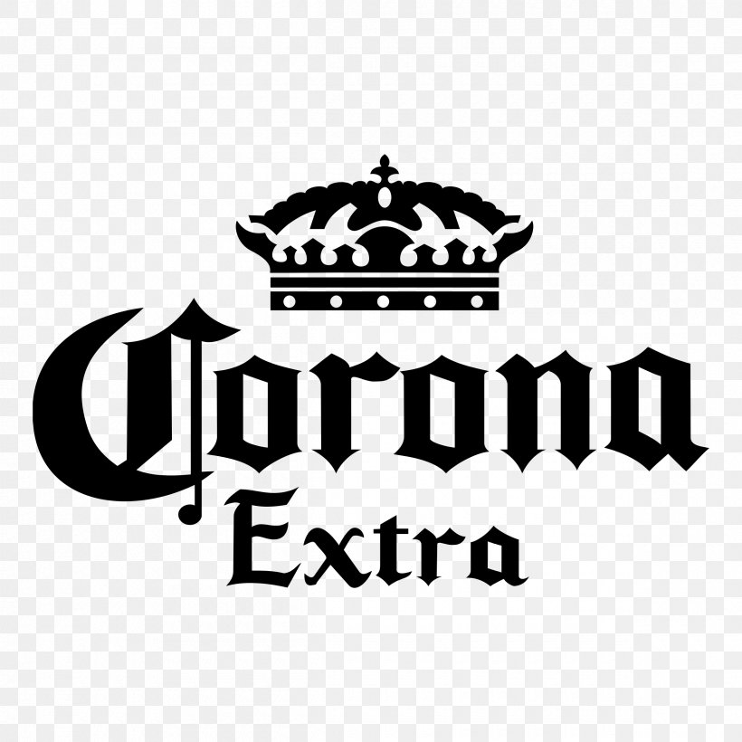 Corona Beer Coors Brewing Company Grupo Modelo Budweiser, PNG, 2400x2400px, Corona, Beer, Black, Black And White, Brand Download Free