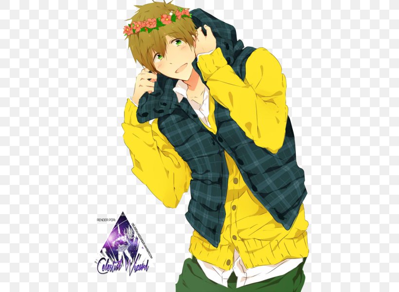 Makoto Tachibana Image Rendering Illustration Collage, PNG, 480x600px, Watercolor, Cartoon, Flower, Frame, Heart Download Free