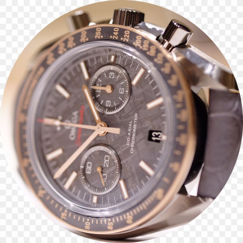 Omega Speedmaster Watch Strap Omega SA Coaxial Escapement, PNG, 1000x1000px, Omega Speedmaster, Brand, Chronometer Watch, Coaxial Escapement, Gold Download Free