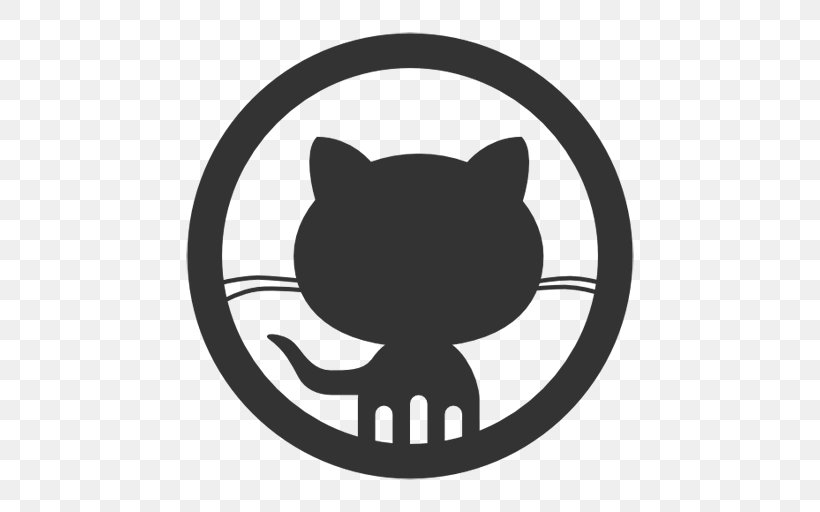 GitHub Download Logo, PNG, 512x512px, Github, Black, Black And White, Carnivoran, Cat Download Free